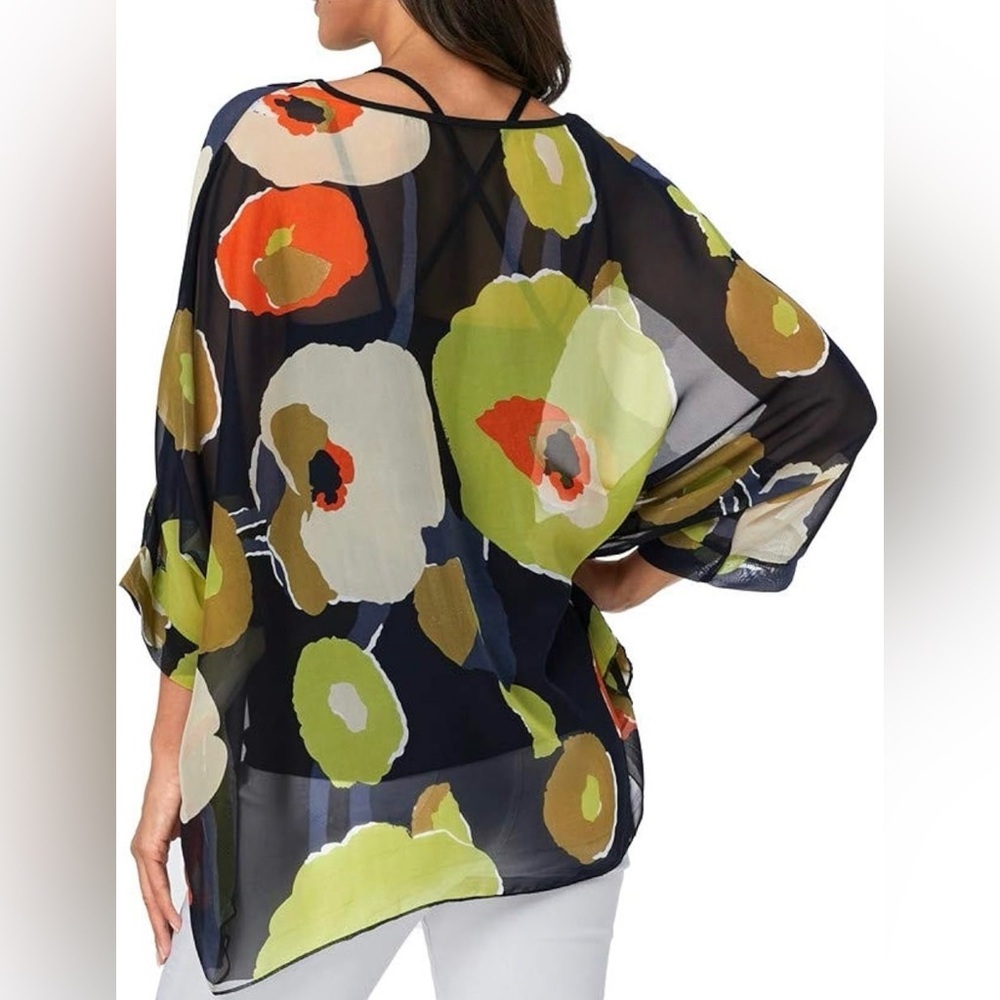 Floral Chiffon Blouse - Multicolor - Picture 5 of 5